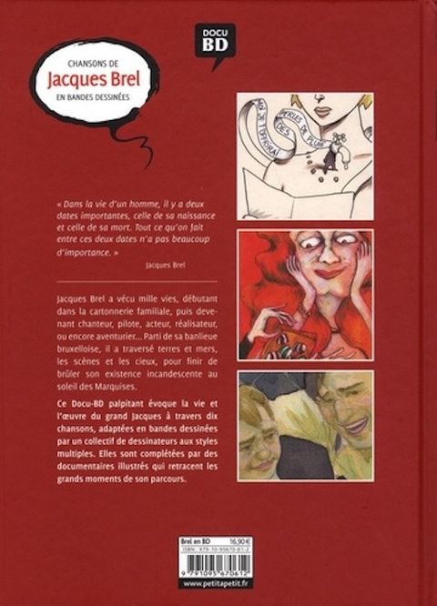 Aperçu de l'album Chansons de Brel en Bd