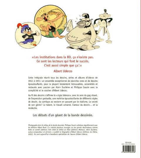 Aperçu de l'album Uderzo (Intégrale) tome 1 - Uderzo, l´intégrale 1941-1951