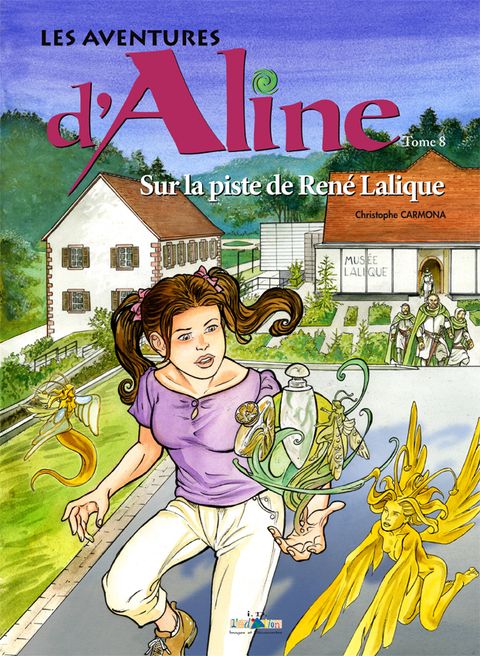 Couverture de l'album Les aventures d'Aline, Tome 8 : Sur la piste de Renée Lalique