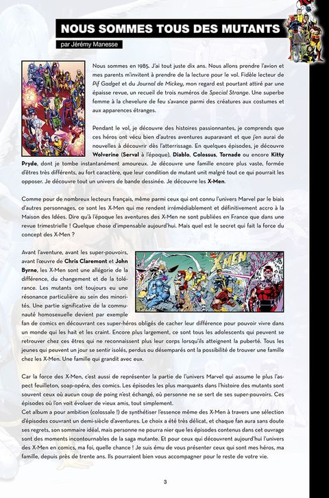 Aperçu de l'album Nous Sommes les X-Men