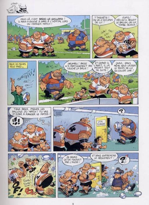 Aperçu de l'album Les Rugbymen tome 1 - On Va leur Mettre les Poings sur les Yeux