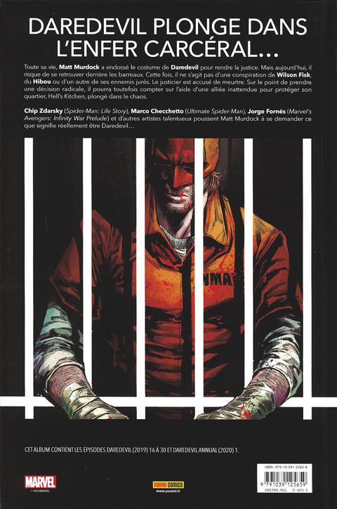 Aperçu de l'album Daredevil par Zdarsky (Deluxe) tome 2 - En taule