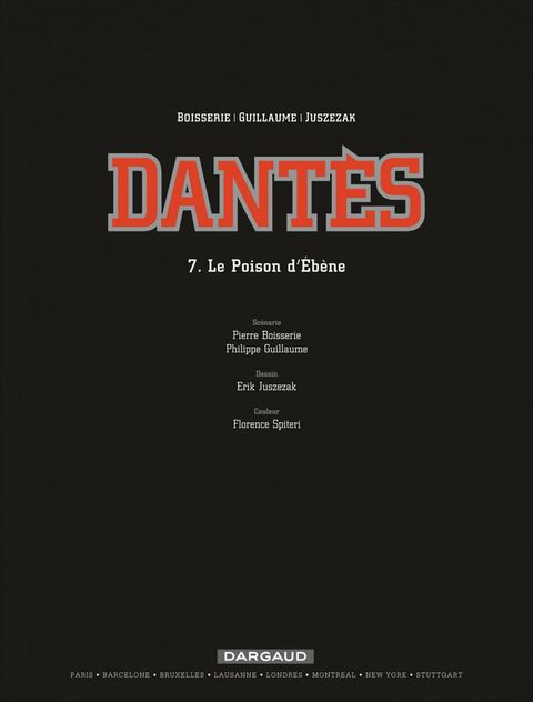 Aperçu de l'album Dantès tome 7 - Le Poison d'Ebène