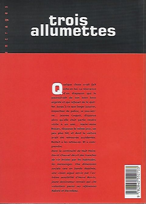 Aperçu de l'album Trois Allumettes tome 1