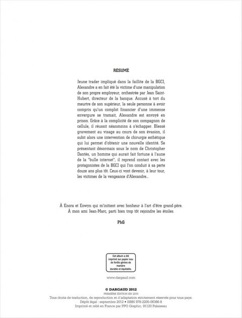 Aperçu de l'album Dantès tome 4 - Pour Solde de Tout Compte