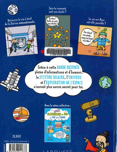 Aperçu de l'album Sciences en BD junior - Espace et univers