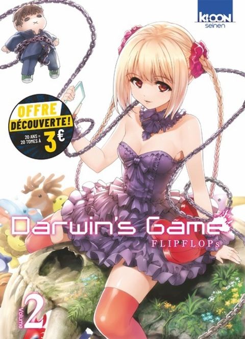 Couverture de l'album Darwin's Game T2 - Opération manga Ki-oon à petit prix - 20 ans 20 tomes