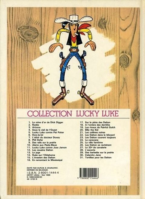 Aperçu de l'album Lucky Luke (Dupuis) tome 4 - Sous le Ciel de l'Ouest