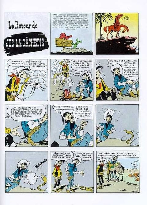 Aperçu de l'album Lucky Luke (Dupuis) tome 4 - Sous le Ciel de l'Ouest