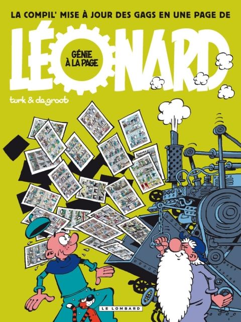 Couverture de l'album Génie à la Page - La compil' des gags en une page de Léonard