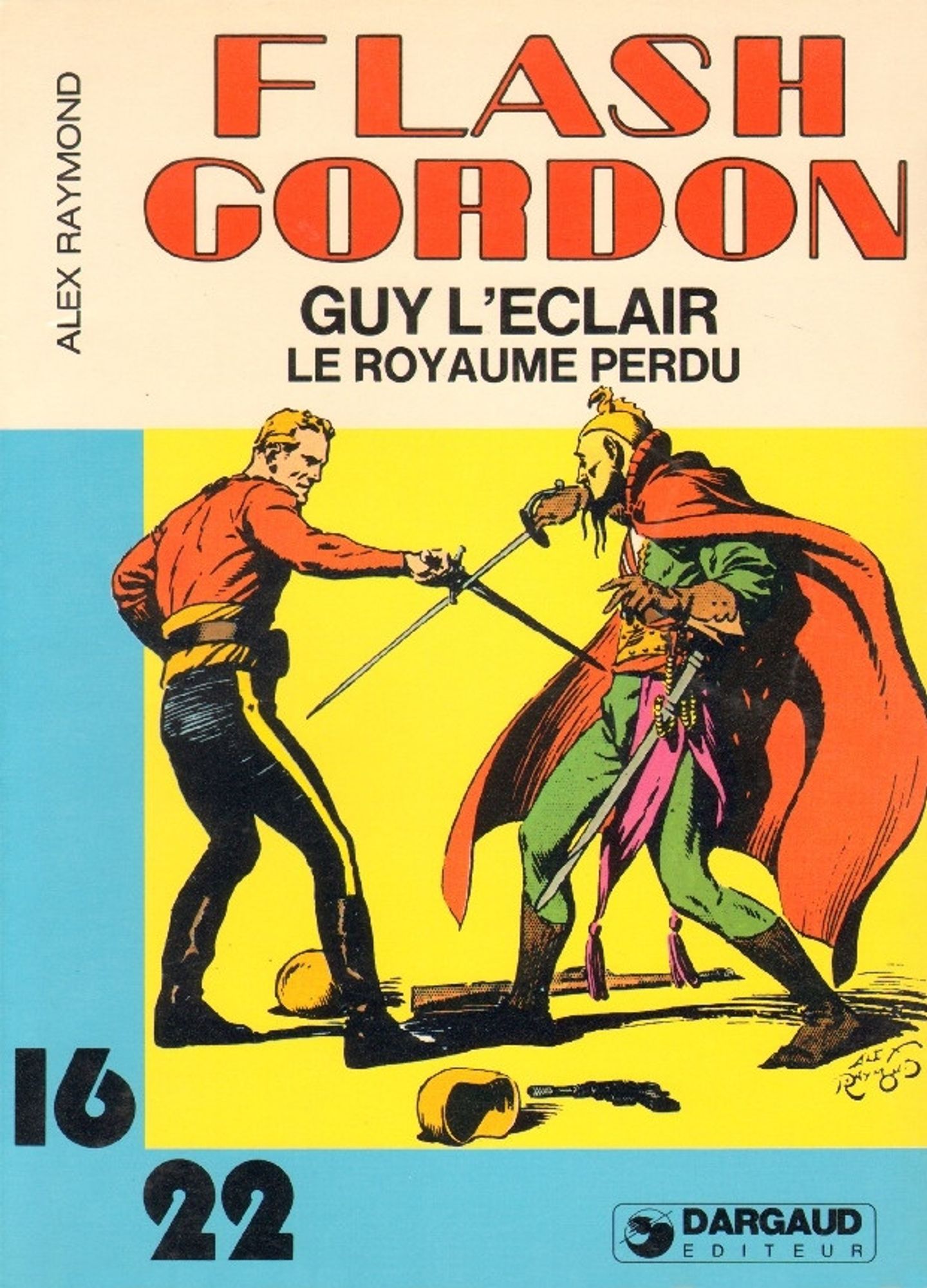 Grand Drap Plat Guy l’éclair Flash Gordon KFS Inc. Opera Mundi