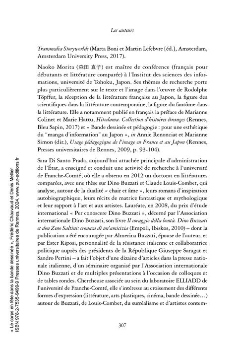 Aperçu de l'album Le corps en fête dans la bande dessinée