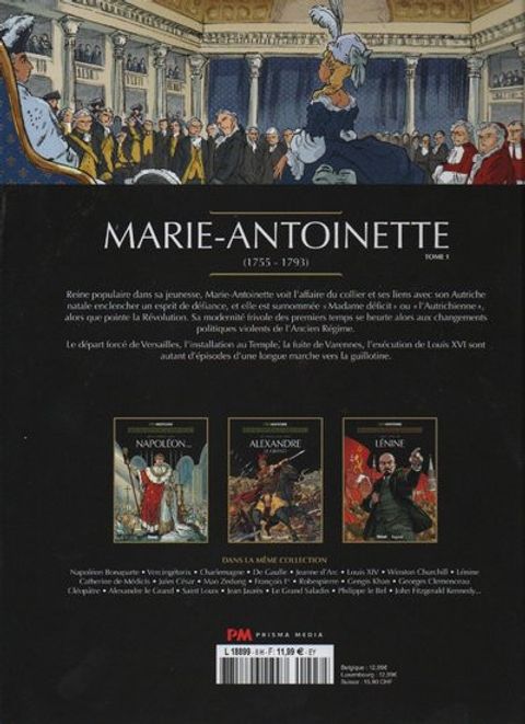 Aperçu de l'album Les grands personnages de l’histoire en bandes dessinées  tome 45 - Marie-Antoinette tome 1