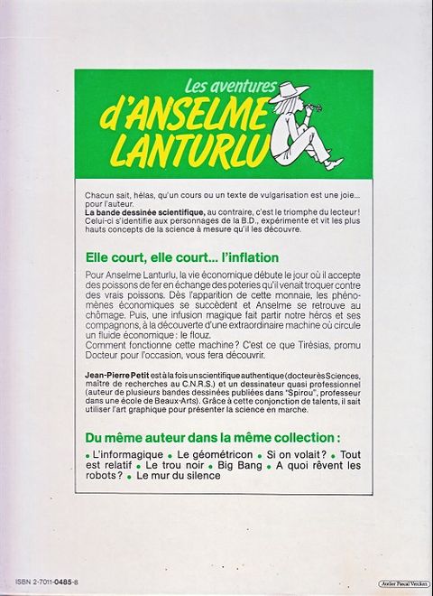 Aperçu de l'album Les Aventures d'Anselme Lanturlu tome 9 - Elle court, elle court, l'inflation