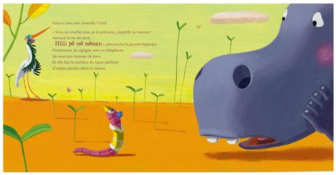Aperçu de l'album Mamie Poule raconte tome 4 - L'hippopotame qui avait le hoquet