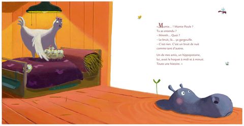 Aperçu de l'album Mamie Poule raconte tome 4 - L'hippopotame qui avait le hoquet