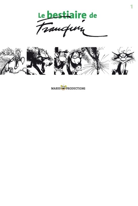 Couverture de l'album Le bestiaire de Franquin (1)