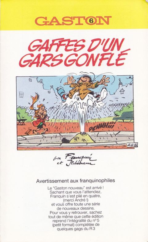 Aperçu de l'album Gaston (poche) tome 6 - Gaffes d'un gars gonflé