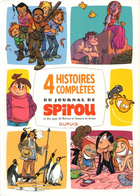 Couverture de l'album 4 histoires completes du journal de spirou (192 pages)