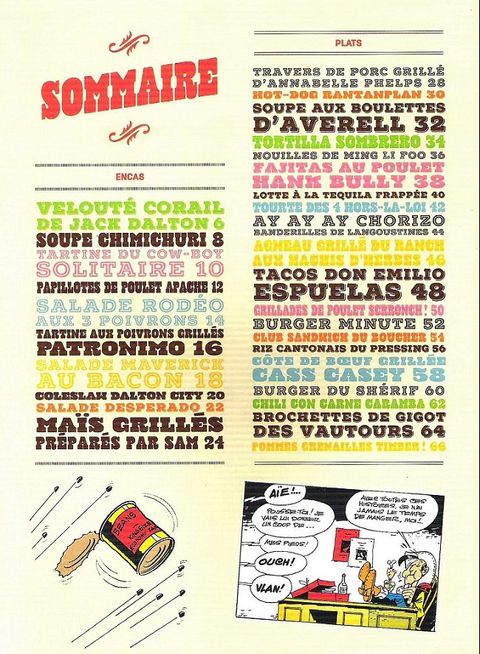 Aperçu de l'album Lucky Luke (Monographies) - Lucky Luke : Recettes pour Bien Nourrir son Cow-Boy
