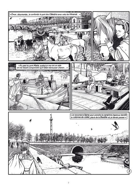 Aperçu de l'album Les passagers du vent tome 8 - Le sang des cerises - Livre 1 : Rue de l'abreuvoir