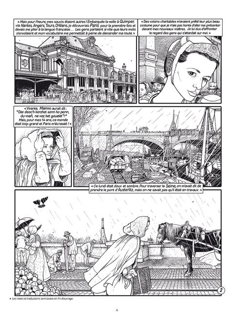 Aperçu de l'album Les passagers du vent tome 8 - Le sang des cerises - Livre 1 : Rue de l'abreuvoir