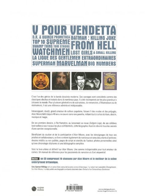 Aperçu de l'album Alan Moore, une Biographie Illustrée