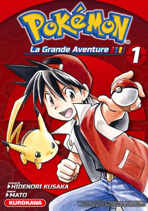 Couverture de l'album Pokémon - La Grande Aventure - Rouge Bleu et Jaune