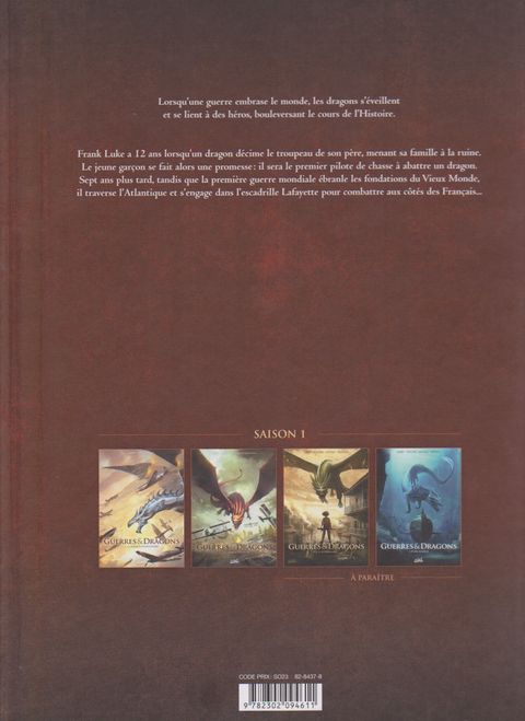 Aperçu de l'album Guerres et Dragons tome 2 - L'Escadrille Lafayette