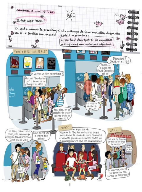 Aperçu de l'album Le Journal d'Aurélie Laflamme tome 2 - Le Monde à L’envers