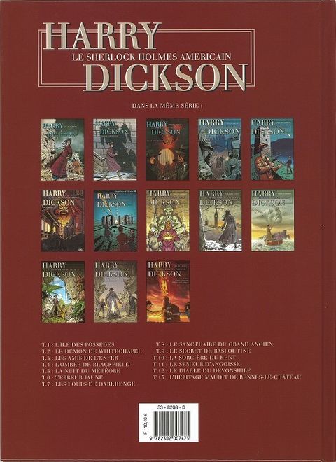 Aperçu de l'album Harry Dickson (nolane) tome 13 - L'Héritage Maudit de Rennes-le-château (nouvelle Edition)