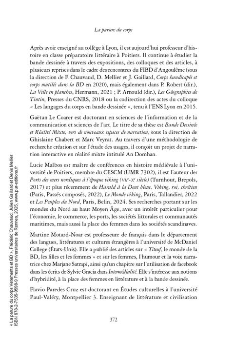 Aperçu de l'album La parure du corps - Vêtements et BD