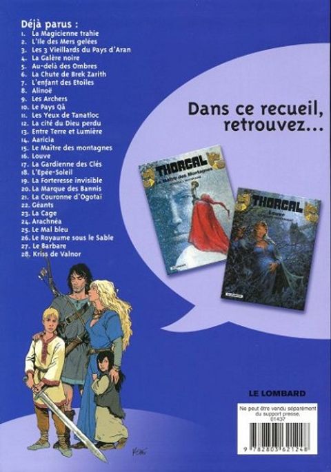 Aperçu de l'album Thorgal (Int. 2T) tome 8 - Aaricia / Le maître des montagnes (/Louve)