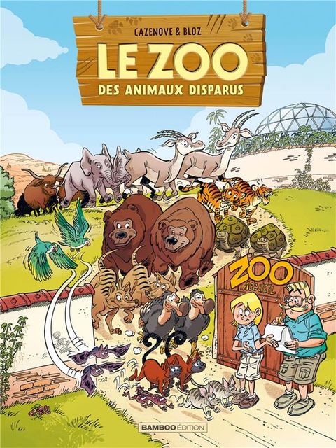 Couverture de l'album Le zoo des animaux disparus