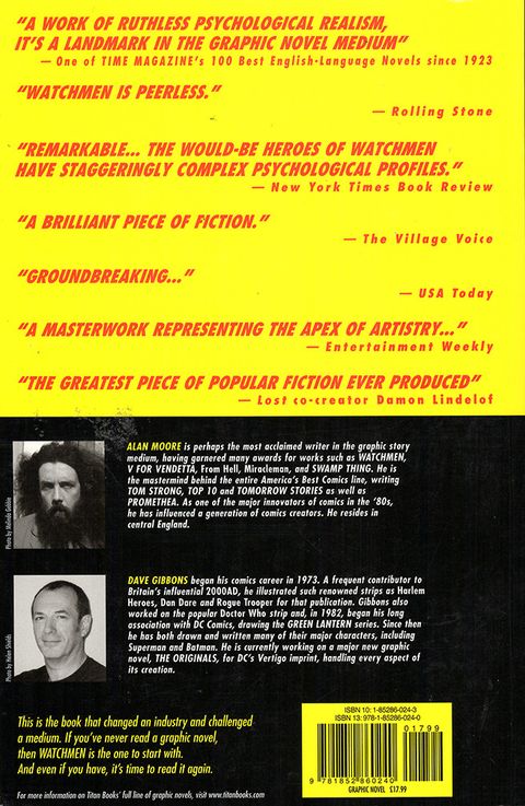 Aperçu de l'album Watchmen - Deluxe edition