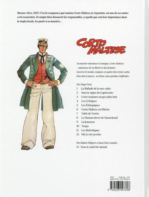 Aperçu de l'album Corto Maltese - couleur (2015) tome 10 - Tango