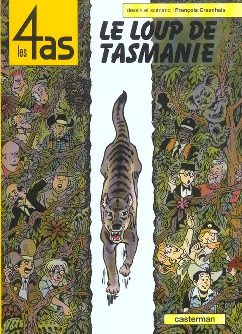 Couverture de l'album Les 4as et le Loup de Tasmanie
