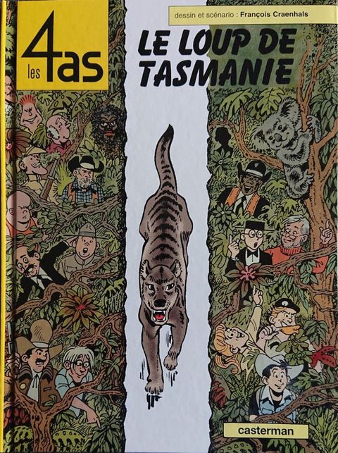 Couverture de l'album Les 4as et le Loup de Tasmanie