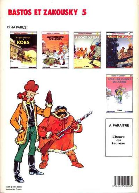 Aperçu de l'album Bastos et Zakousky tome 5 - Pour une Chapka de Larmes