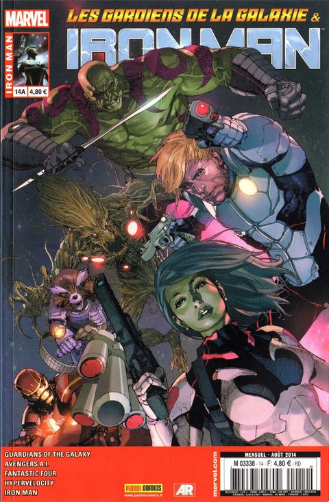 Couverture de l'album Iron Man (Marvel France - 2013) tome 14 - Les Gardiens de la Galaxie