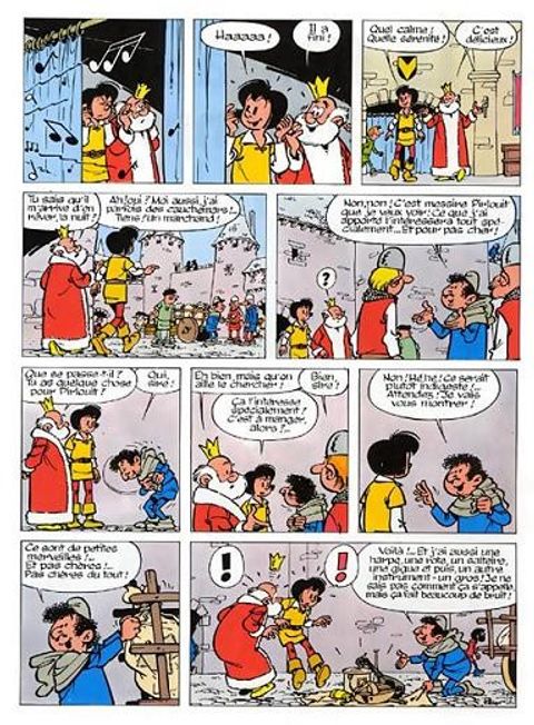 Aperçu de l'album Johan et Pirlouit tome 9 - La flûte à six schtroumpfs