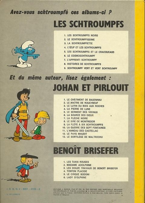 Aperçu de l'album Johan et Pirlouit tome 9 - La flûte à six schtroumpfs