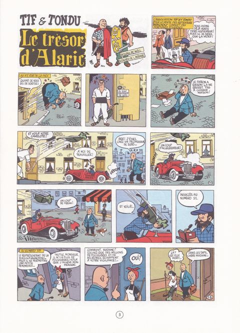 Aperçu de l'album Tif et Tondu tome 1 - Le trésor d'Alaric
