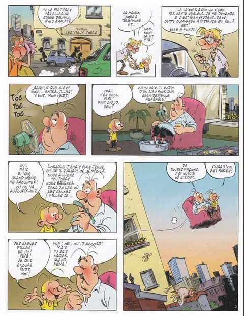 Aperçu de l'album Petit Jules et Pépé Jules (Les aventures de) tome 2 - La boule à zéro