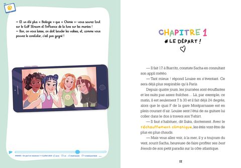 Aperçu de l'album Les influenceuses tome 3 - Les #4mies en vacances!