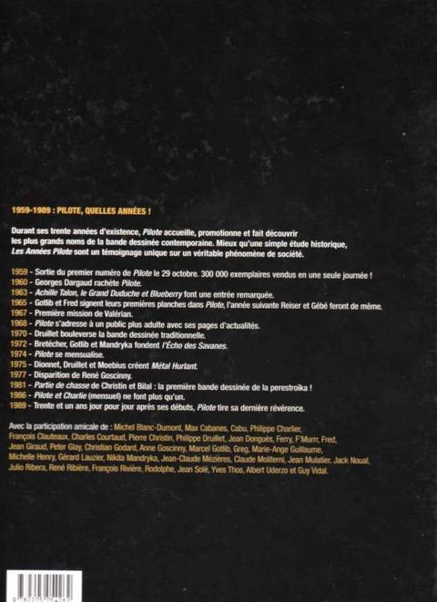 Aperçu de l'album Les années pilote - Les années pilote 1959 1989