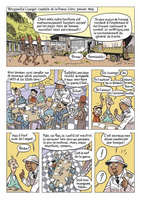 Aperçu de l'album La drôle de guerre de Papi et Lucien tome 3 - Mission : Sahara !