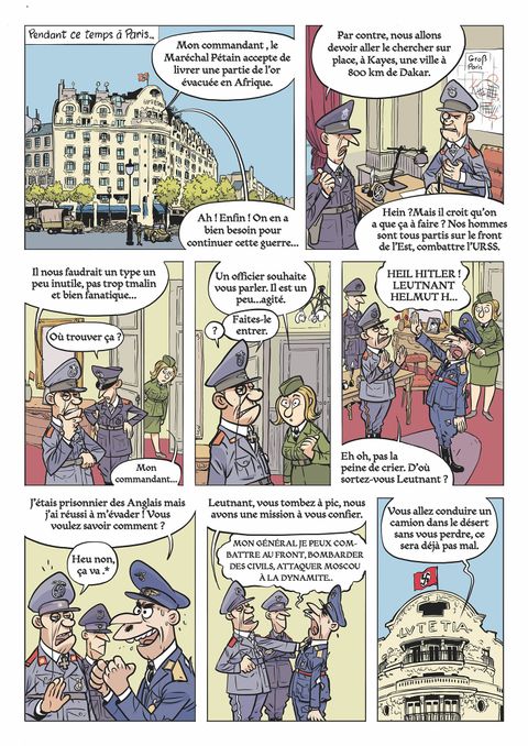 Aperçu de l'album La drôle de guerre de Papi et Lucien tome 3 - Mission : Sahara !