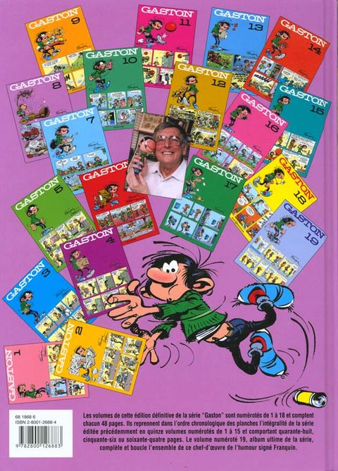 Couverture de l'album Gaston (40ème Anniversaire) tome 8 - Gaston (1997) - Vol. 8