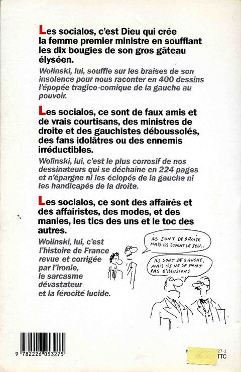 Aperçu de l'album Wolinski (One-Shot) tome 1991 - Les socialos - Et dieu dans tout ça ?